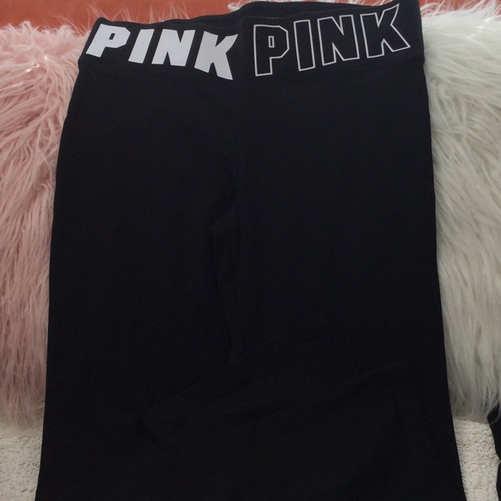 Pink bootcut leggings